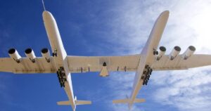 World’s Largest Plane, Stratolaunch Roc, Spotted Over California